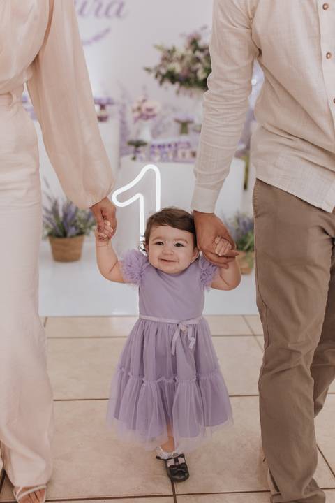 Aniversário infantil com tema de lavanda'