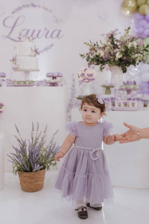 Aniversário infantil com tema de lavanda'