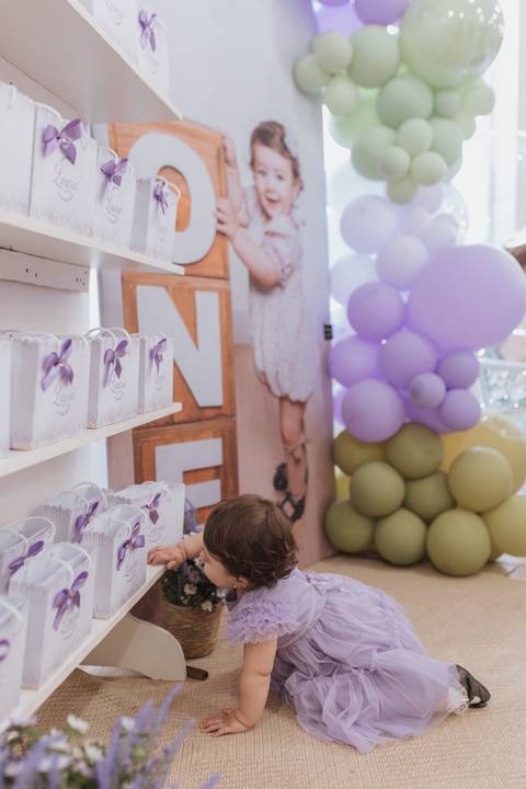 Aniversário infantil com tema de lavanda'