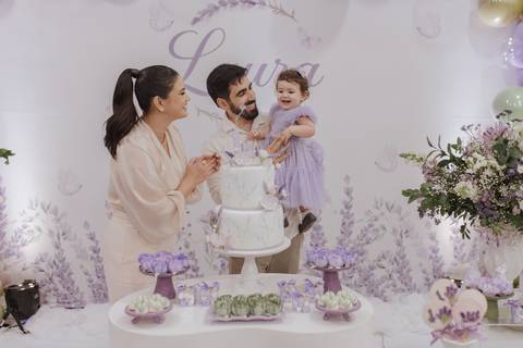 Aniversário infantil com tema de lavanda'