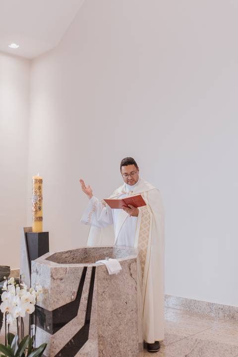Cerimônia de batizado'