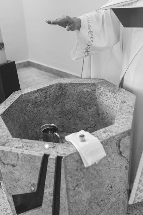 Cerimônia de batizado'