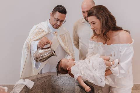 Cerimônia de batizado'