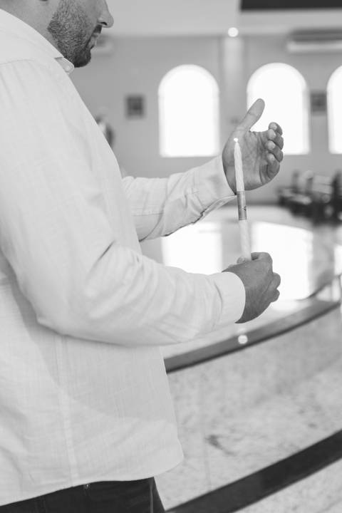 Cerimônia de batizado'