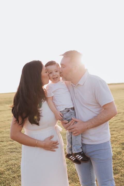 Inspiração de ensaio revelação de sexo do baby no campo '