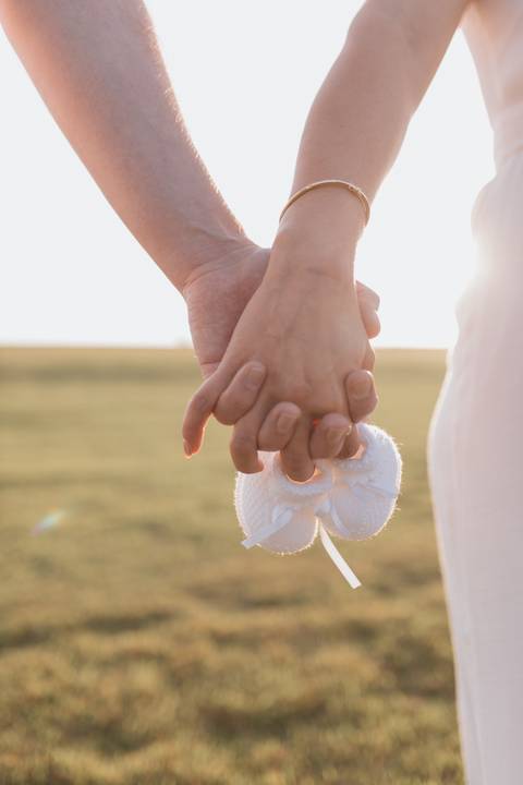 Inspiração de ensaio revelação de sexo do baby no campo '