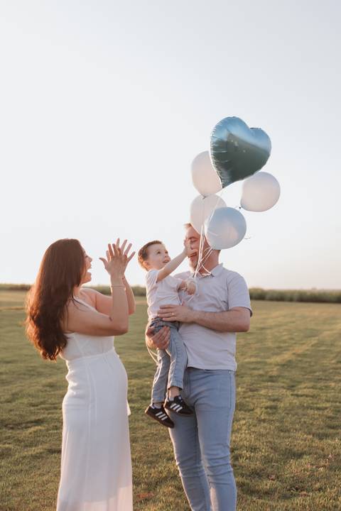 Inspiração de ensaio revelação de sexo do baby no campo '