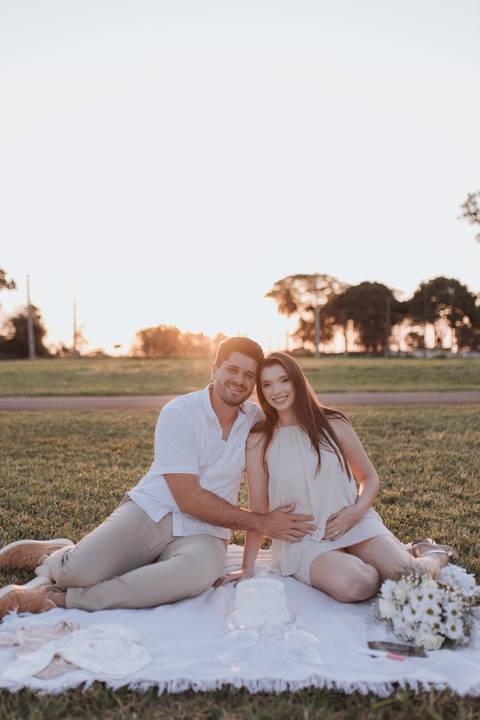 Inspiração de ensaio revelação de sexo do baby no campo '