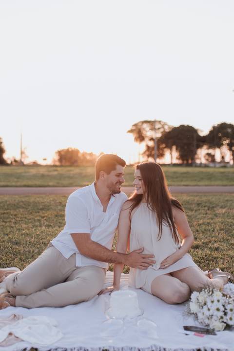 Inspiração de ensaio revelação de sexo do baby no campo '