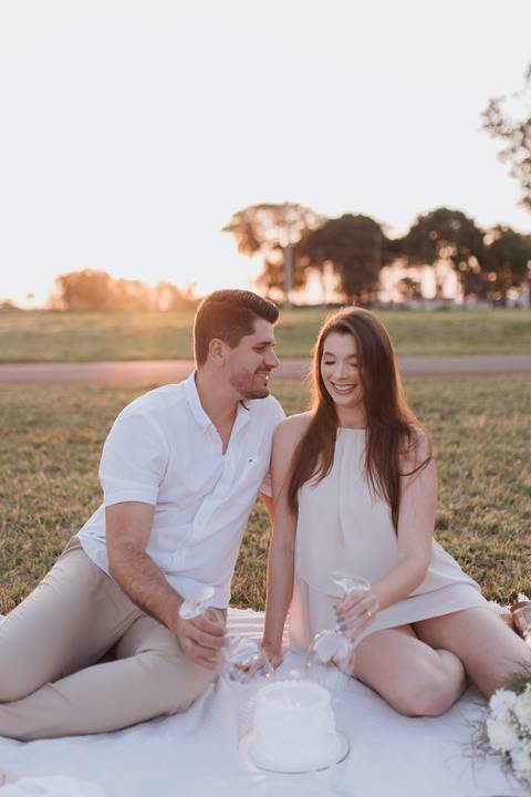 Inspiração de ensaio revelação de sexo do baby no campo '