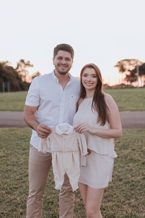 Inspiração de ensaio revelação de sexo do baby no campo '