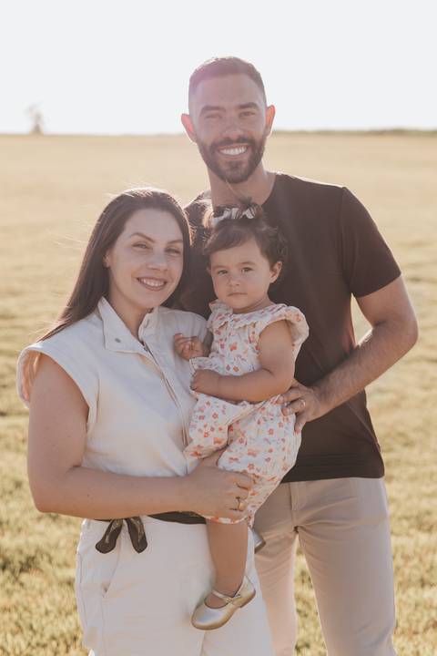 ensaio em família no campo '