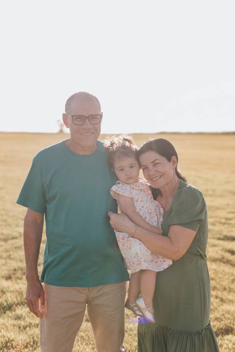 ensaio em família no campo '