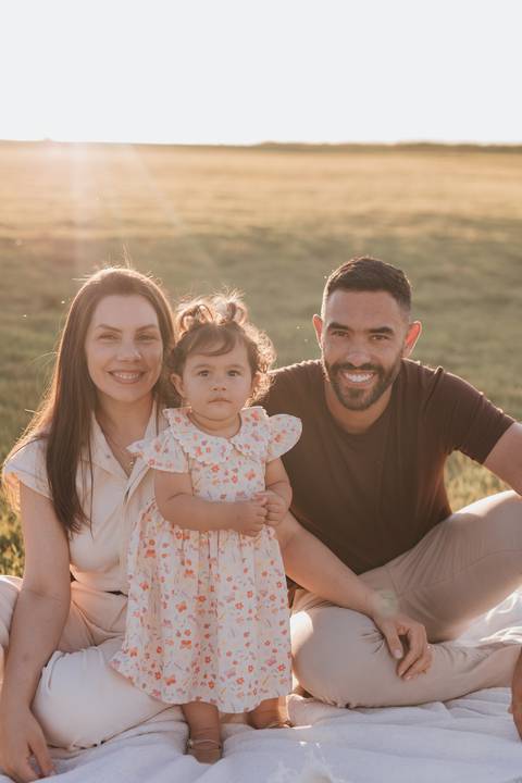 ensaio em família no campo '