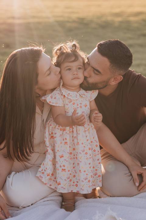 ensaio em família no campo '