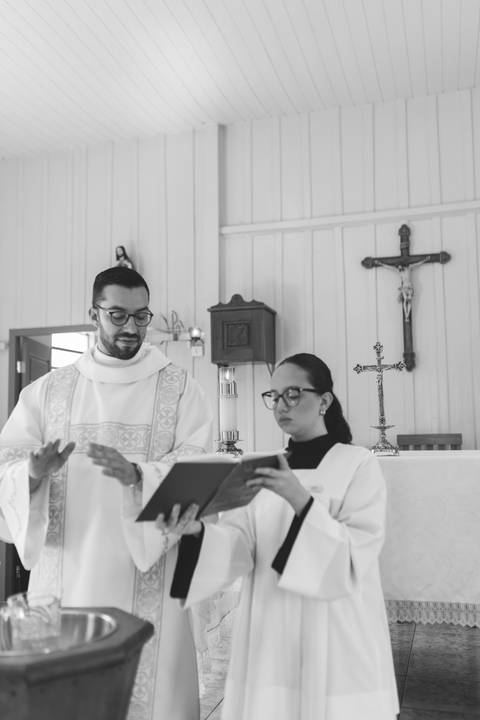 Cerimônia de batizado'