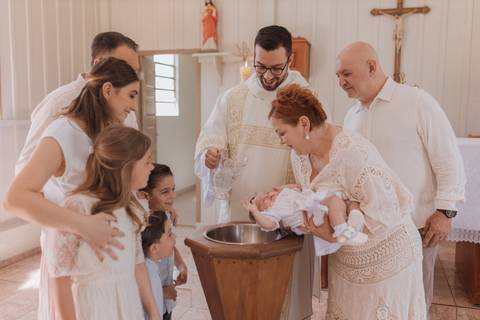 Cerimônia de batizado'