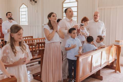 Cerimônia de batizado'