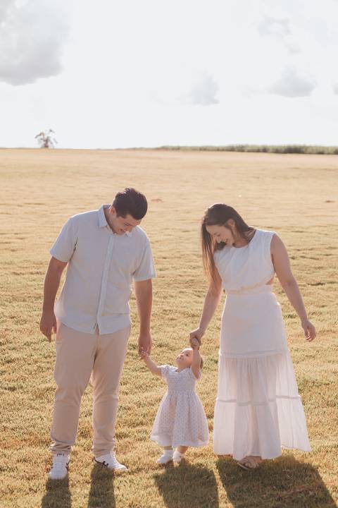 ensaio em família no campo '