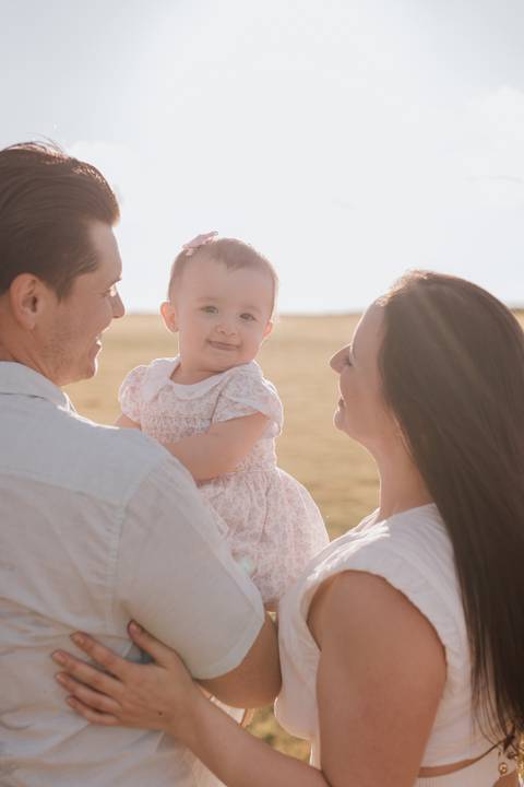 ensaio em família no campo '
