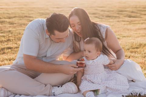 ensaio em família no campo '
