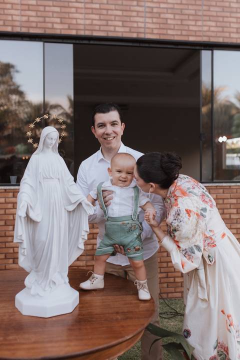 Decoração de aniversário de 1 ano com tema de bosque'