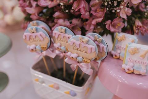 Decoração de aniversário de 2 ano com tema de Minnie'