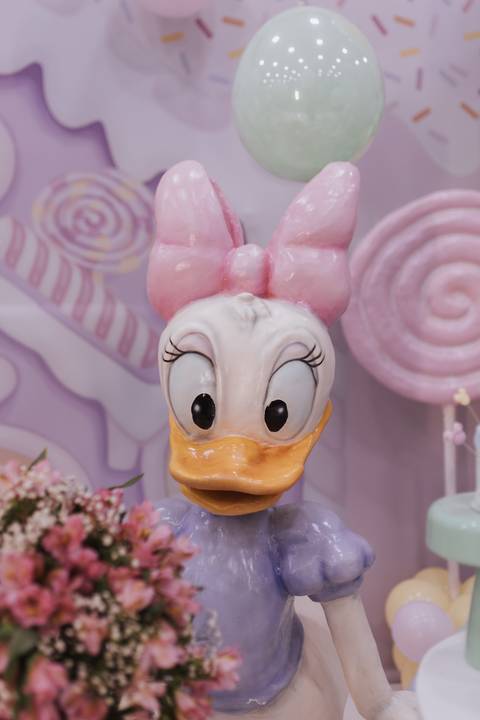 Decoração de aniversário de 2 ano com tema de Minnie'