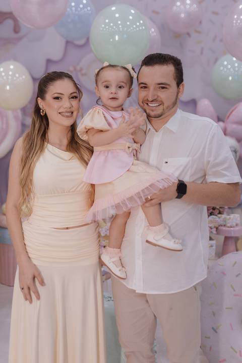 Decoração de aniversário de 2 ano com tema de Minnie'