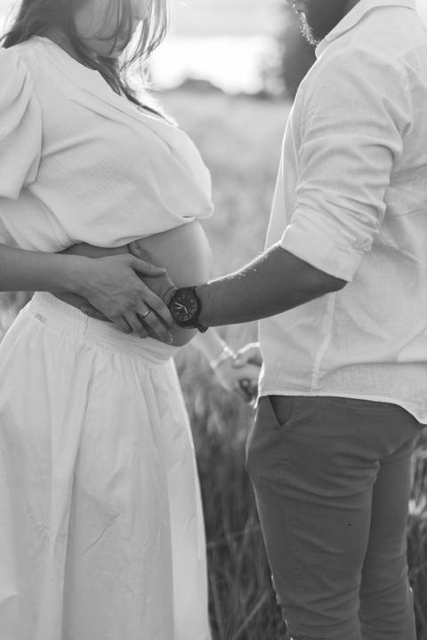 inspiração de ensaio de gestante no campo'