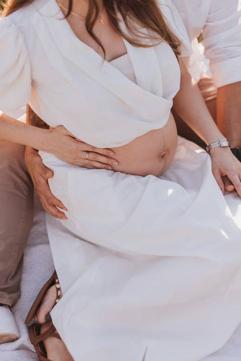 inspiração de ensaio de gestante no campo'