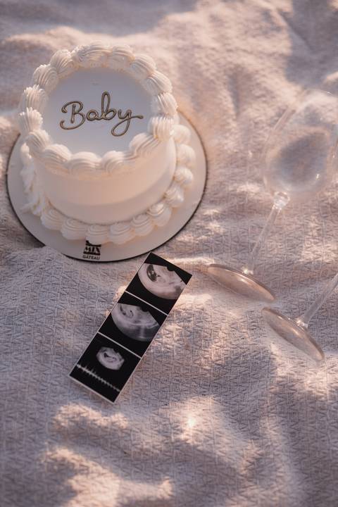 Inspiração de ensaio revelação de sexo do baby no campo '