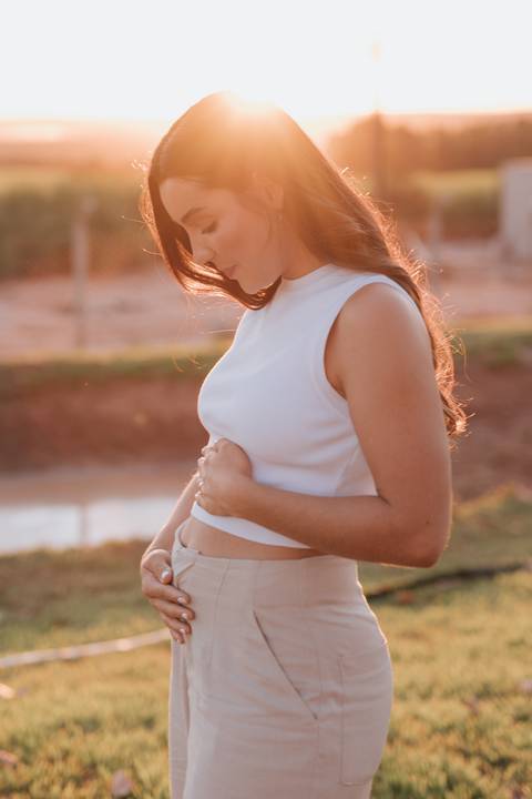 Inspiração de ensaio revelação de sexo do baby no campo '