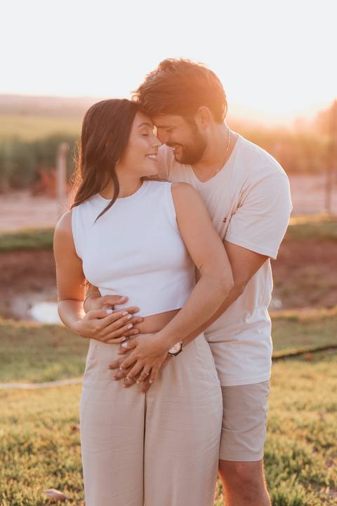 Inspiração de ensaio revelação de sexo do baby no campo '