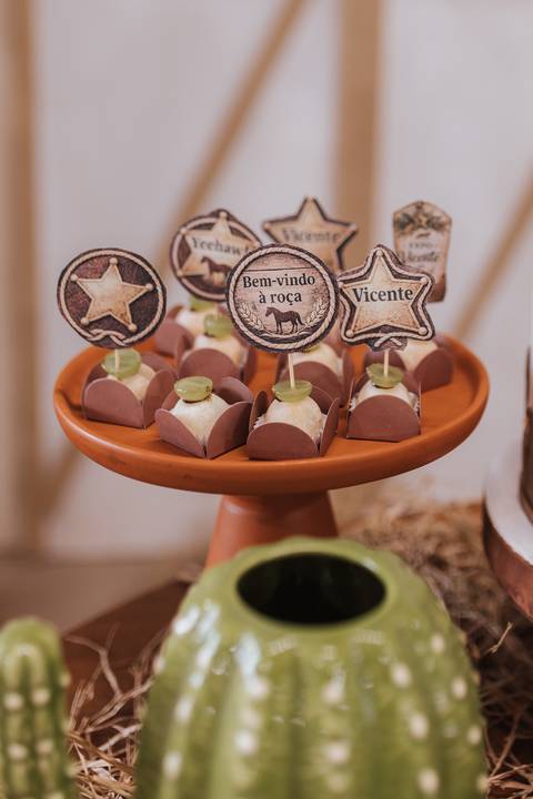 Decoração de aniversário de 6 anos com tema de fazenda'