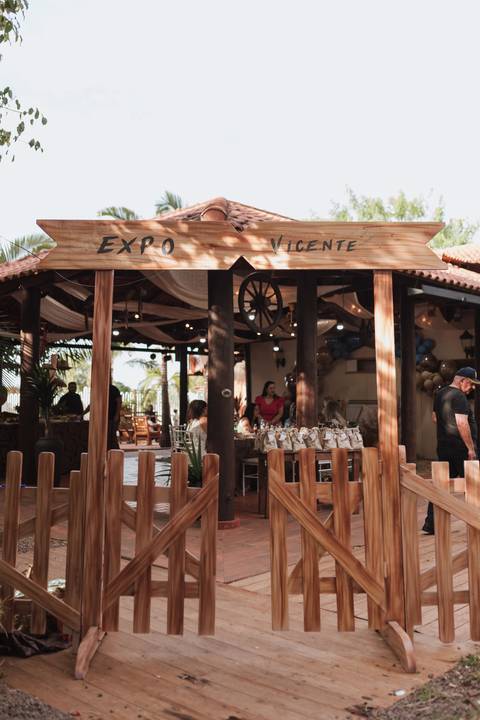 Decoração de aniversário de 6 anos com tema de fazenda'