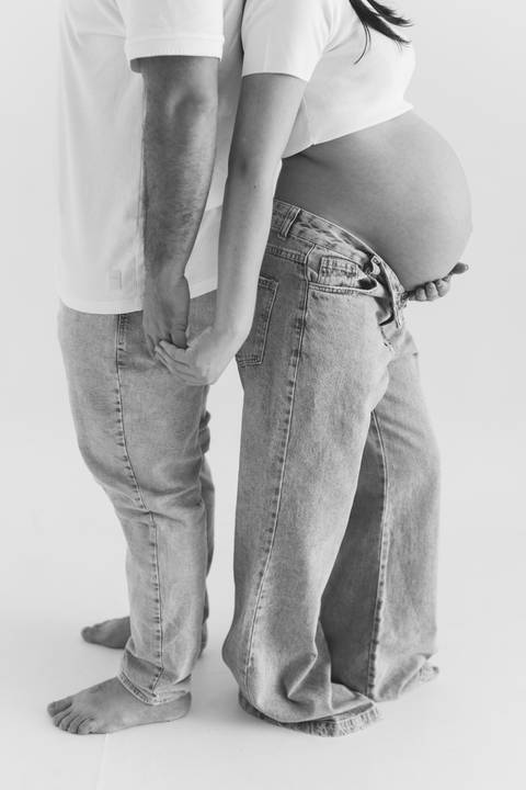 inspiração de ensaio gestante no estudio'