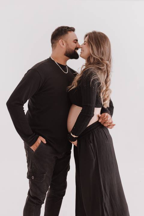 inspiração de ensaio gestante no estudio'