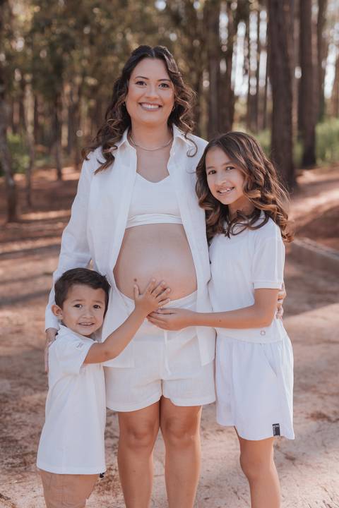 inspiração de ensaio gestante no campo'