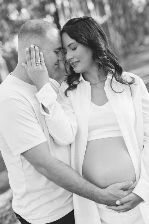 inspiração de ensaio gestante no campo'