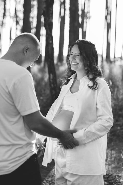 inspiração de ensaio gestante no campo'