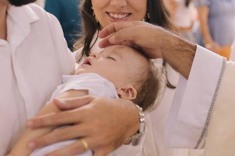 Cerimônia de batizado'