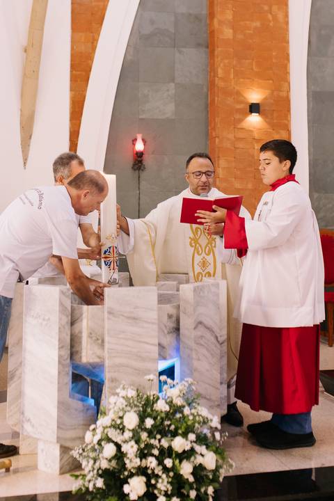Cerimônia de batizado'