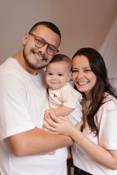 ensaio em família em casa'