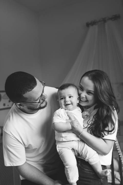 ensaio em família em casa'