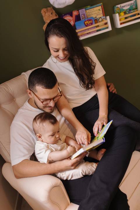 ensaio em família em casa'