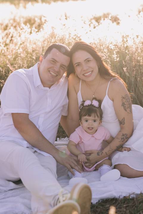 ensaio em família no campo'
