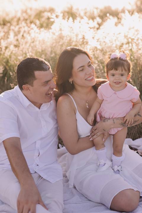 ensaio em família no campo'