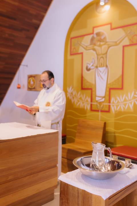 Cerimônia de batizado'