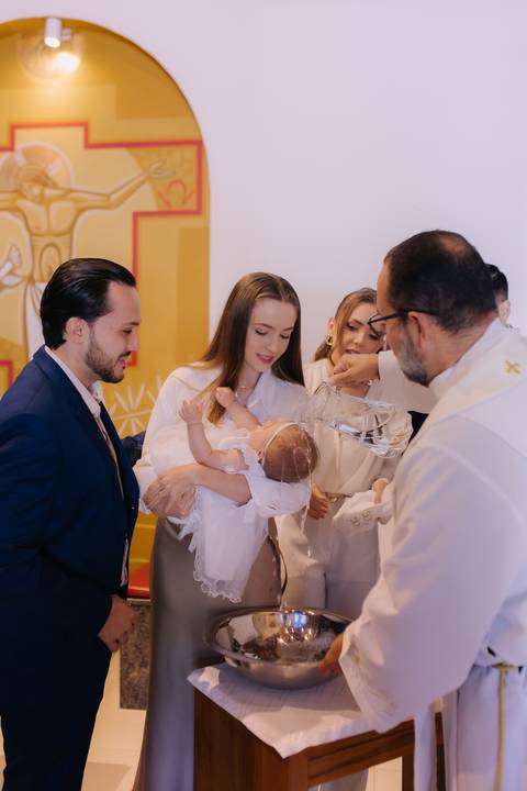 Cerimônia de batizado'